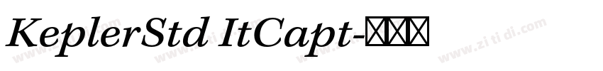 KeplerStd ItCapt字体转换